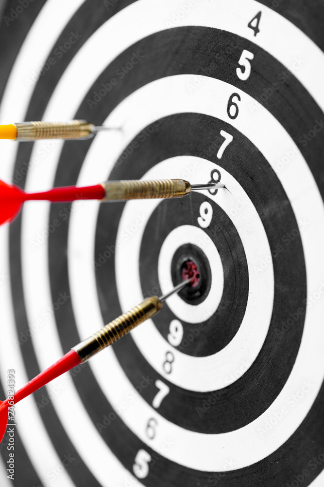 dartboard business success concept dartboard business success concept