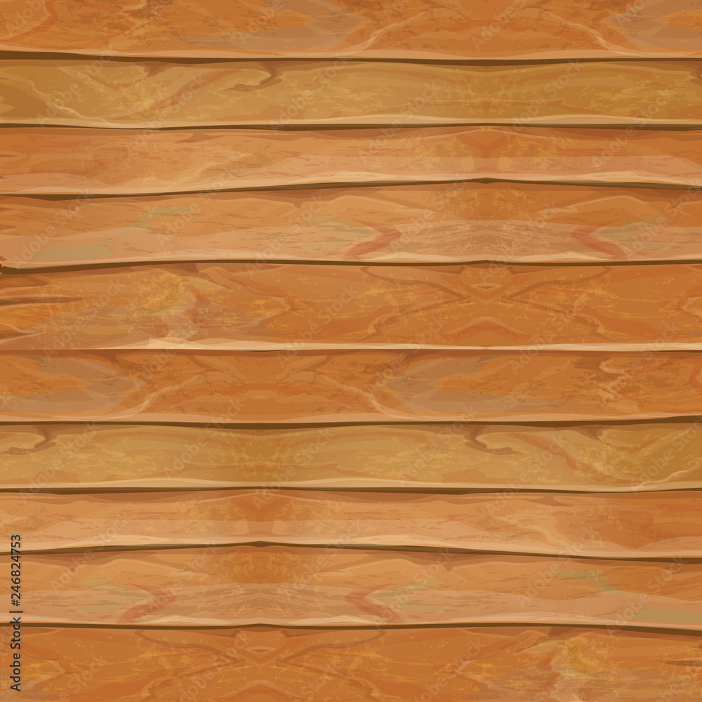 Naklejka premium Wood realistic texture illustration. Natural wooden background vector