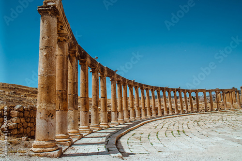 Ancient Jerash ruins,(the Roman ancient city of Geraza), Jordan photo