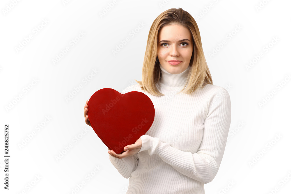 beautiful girl with a heart valentines day beautiful girl with a heart valentines day