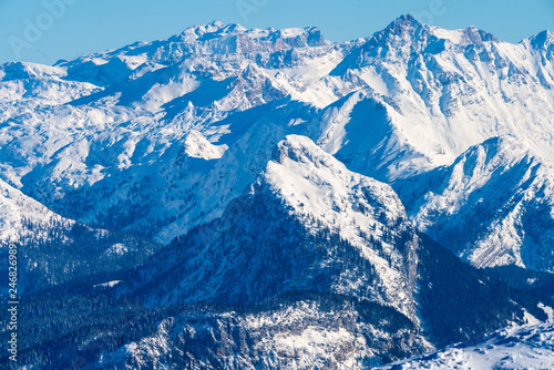 Winterlandschaft rund um die Steinplatte in Tirol