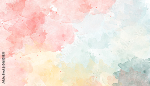 Watercolor colorful abstract background © jenteva