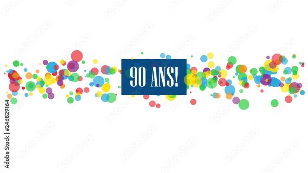 Typographie cinétique 90 ANS!