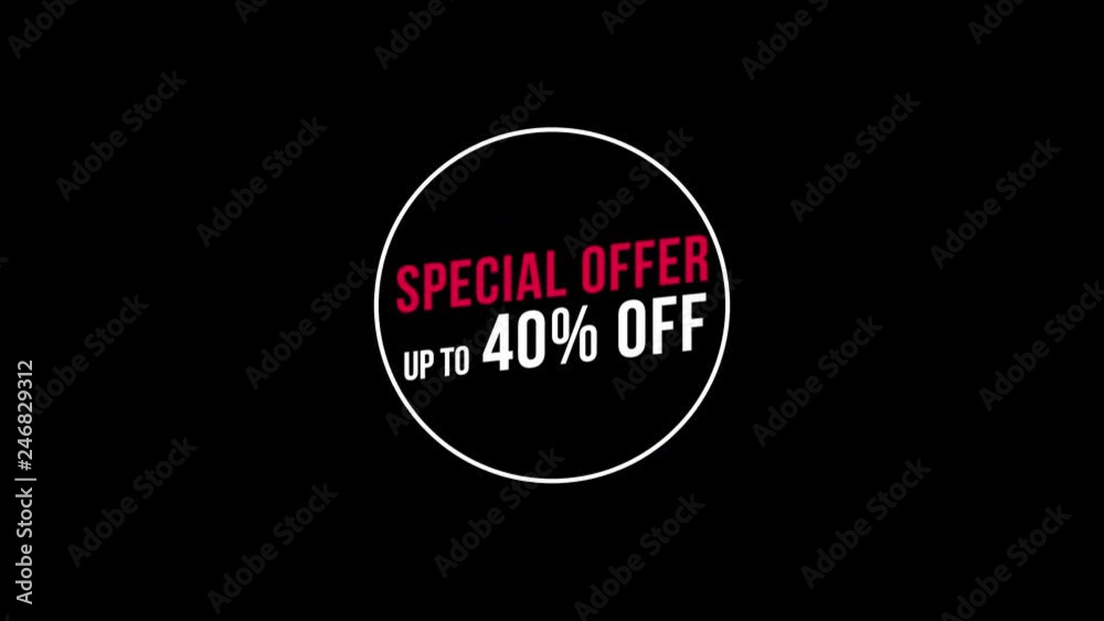 Special Offer up to 40% off Text Animation, with Black, Green and Transparent Background. Motion Graphics with Alpha Channel. Just Drop It into Your Project. Special Offer up to 40% off Text Animation, with Black, Green and Transparent Background. Motion Graphics with Alpha Channel. Just Drop It into Your Project.