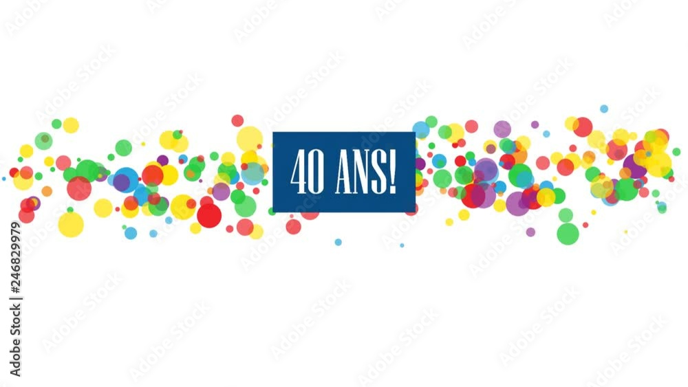 Typographie cinétique 40 ANS!