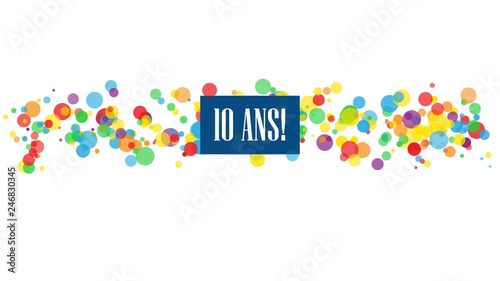 Typographie cinétique 10 ANS