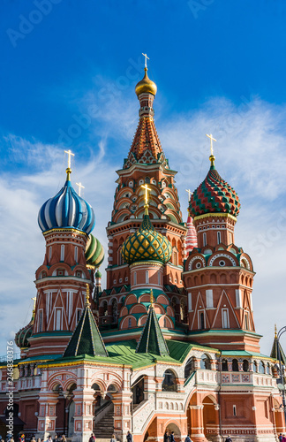 Cathedral of St. Vasily on Red Square Moscow Russia.