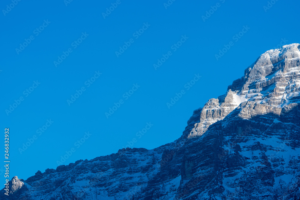 tief verschneites Gebirge loferer steinberge tief verschneites Gebirge loferer steinberge
