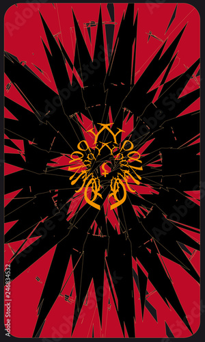 Tarot cards - back design. Lilith