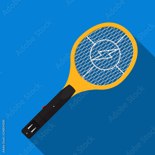 Electric mosquito swatter vector flat design.