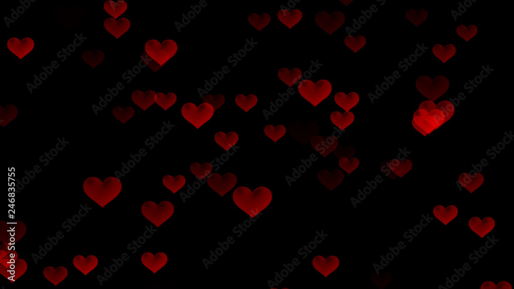 abstract Heart Particles background