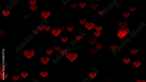 abstract Heart Particles background