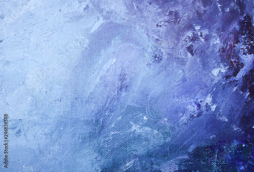 The texture of a picturesque picture. Canvas with the oil paint applied on it in different combinations of colors.