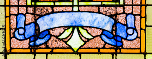 All For Christ Stained Glass Window
