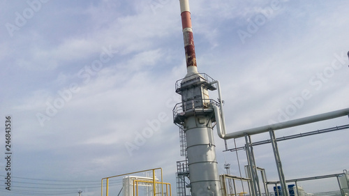 Furnace for heating oil at the refinery photo