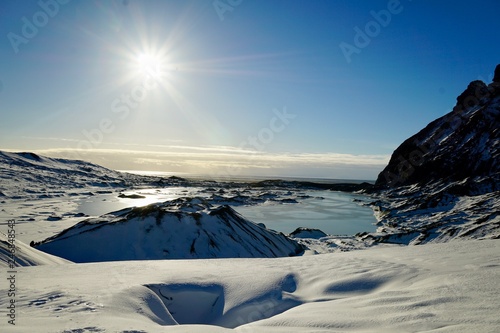 ice on the lake