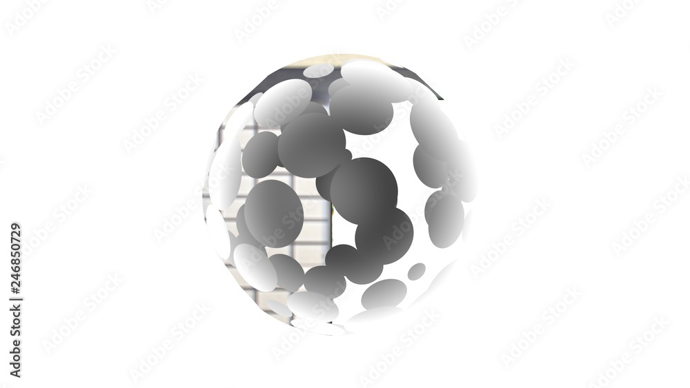 3d rendering of a shpere with structure isolated on a white background 3d rendering of a shpere with structure isolated on a white background