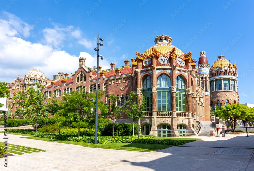 Fototapeta premium Hospital of the Holy Cross and Saint Paul (de la Santa Creu i Sant Pau) in Barcelona, Spain