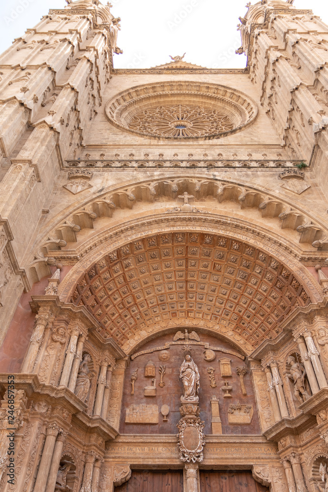 Eingangsportal Kathedrale von Palma, Mallorca