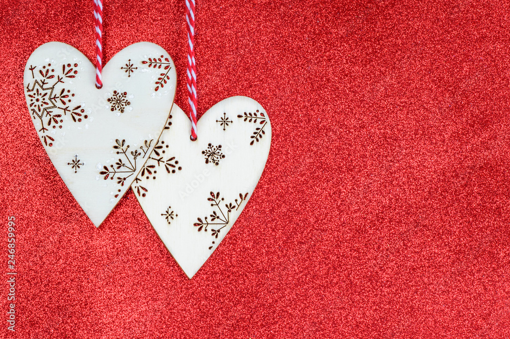 Fototapeta premium valentines day background with hearts