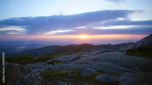 Time Lapse of Sunrise Over Mount Monadnock photo