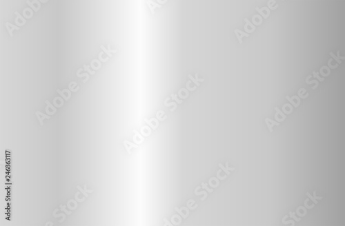 Realistic silver gradient texture. Shiny metal foil gradient. Vector illustration