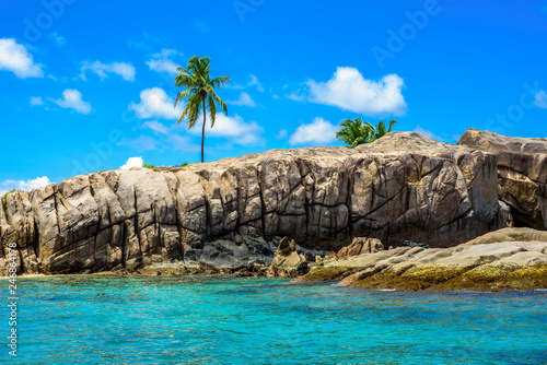 Virgin Island in Seychelles, near to Praslin island