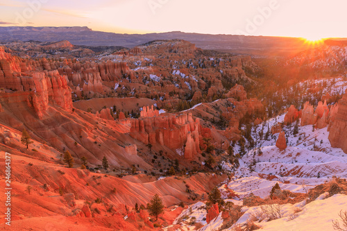 Winter Sunrise at Bryce Canyon Utah