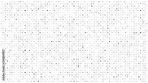 Abstract dots background. Monochrome grunge texture. Halftone Pop Art comic pattern. Polka dot. Geometric vector pattern. Template for presentation flyer, business cards, stickers, report, fabric