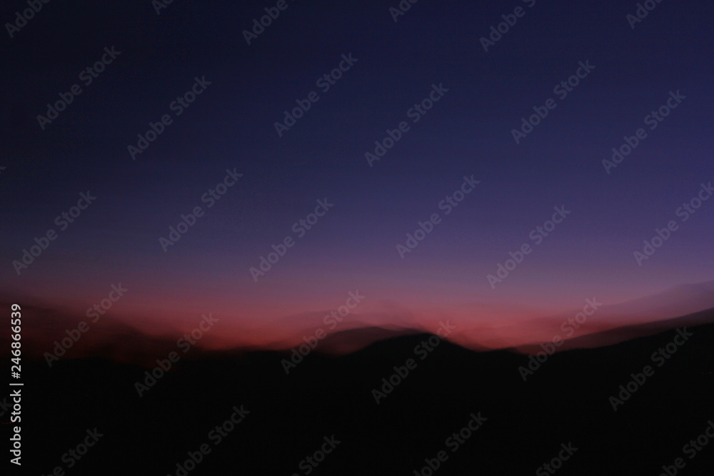 Obraz premium sunset in mountains
