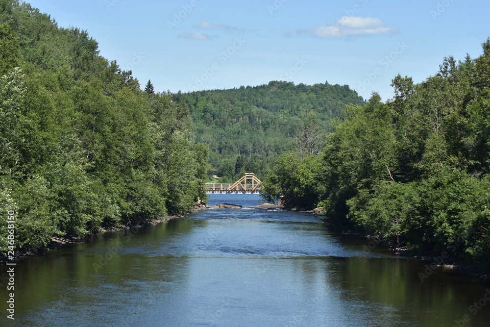 rivière Matawin et son pont ancestrale