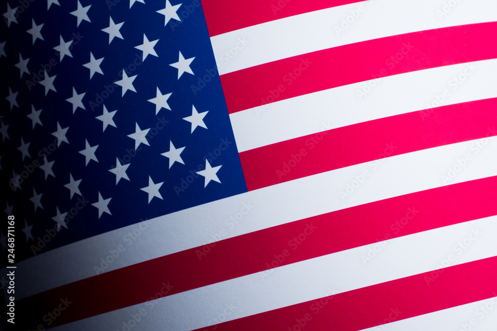 Naklejka premium Flag of the United States of America