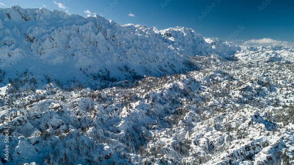 Fototapeta premium dangerous mountains where the departed don't come back