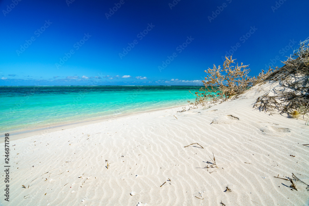 white sand on the beach of turquoise bay, cape range, western australia 21