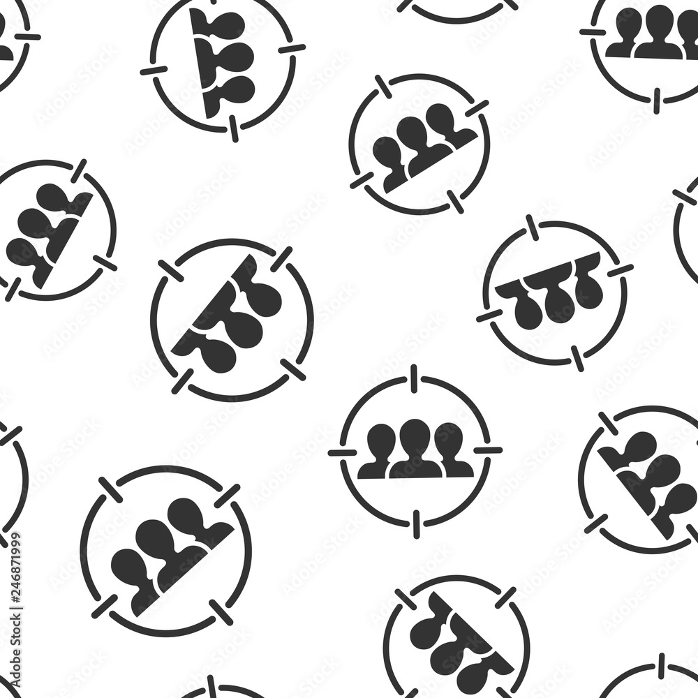 Target audience icon seamless pattern background. Focus on people vector illustration. Human resources symbol pattern. Target audience icon seamless pattern background. Focus on people vector illustration. Human resources symbol pattern.