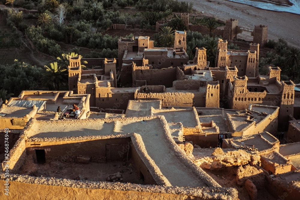 Ait Ben Haddou Kasbah in central part of Morocco.