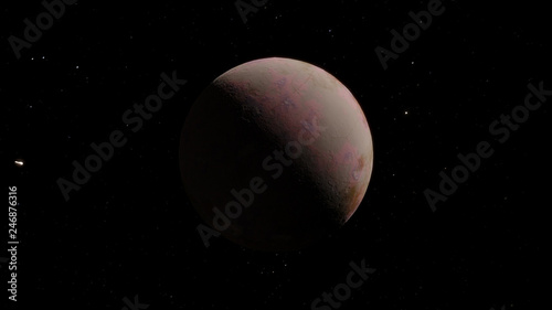 Fantastic Ice Exoplanet 3d (Elements of this image furnished by NASA)