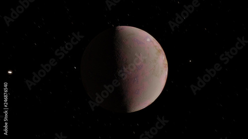 Fantastic Ice Exoplanet 3d (Elements of this image furnished by NASA)