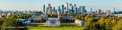 Greenwich University and the City of London, UK photo
