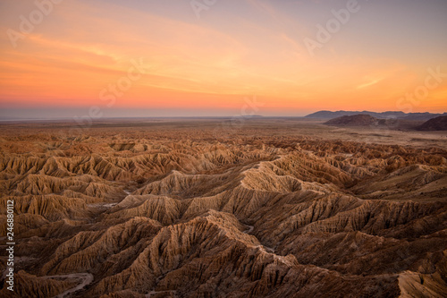Sunset from Font's Point in Anza Borrego photo