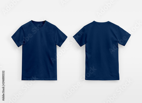 Juice Basic V-Neck T-Shirt Man unbranded deep navy