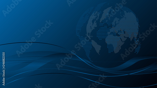 Erde und Wellen, Hintergrund, world map