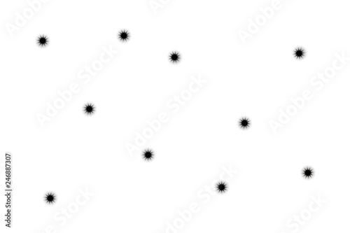bullet holes on white wall at random