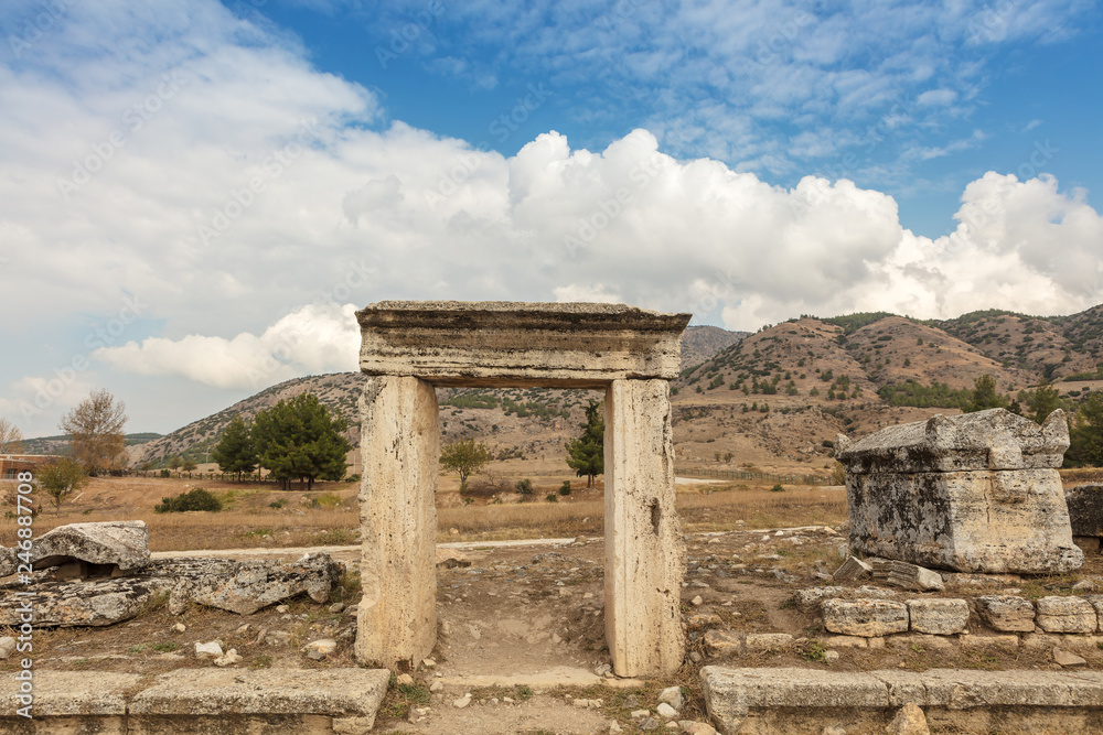Necropolis of Hierapolis in Denizil Province, one of the largest and best-preserved cemeteries in all of Turkey.