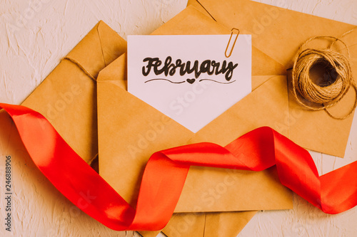 Mailings. February. Valentine's Day. Parcels in envelopes. Packaging for letters. Forward small orders by mail. Delivery orders. Craft envelopes