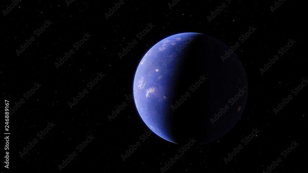 Exoplanet 3D illustration orbital view, purple planet from the orbit (Elements of this image furnished by NASA) Exoplanet 3D illustration orbital view, purple planet from the orbit (Elements of this image furnished by NASA)
