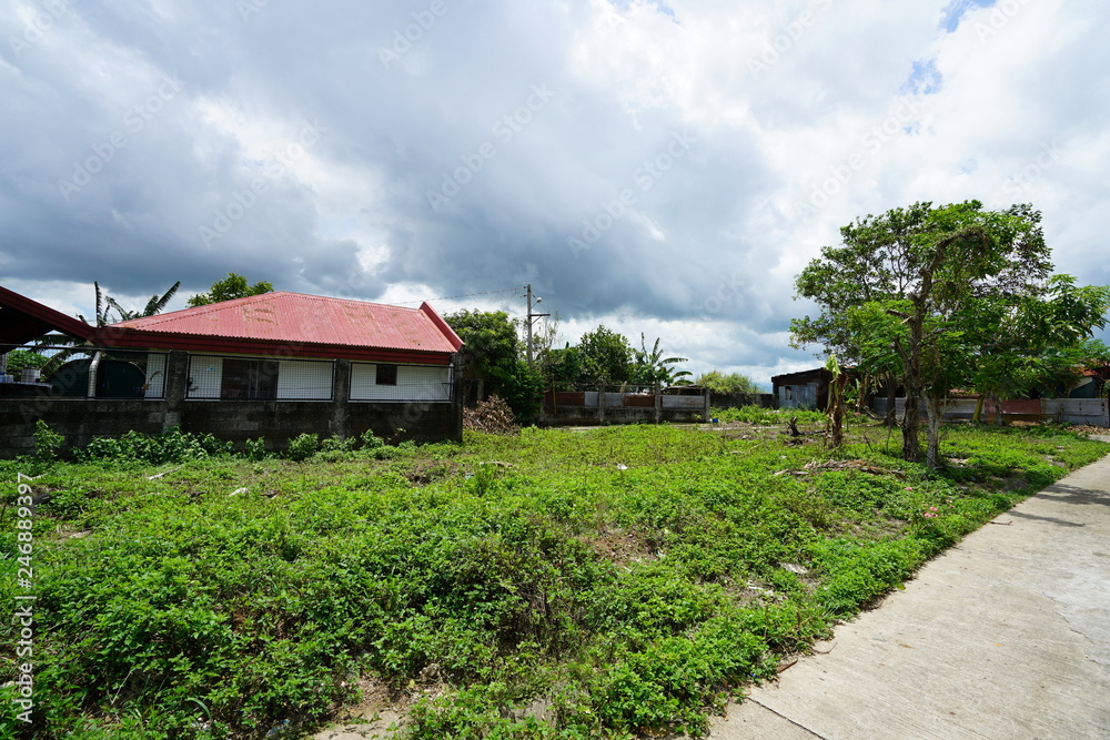 Fototapeta premium Typical neighborhood view in rural Philippines