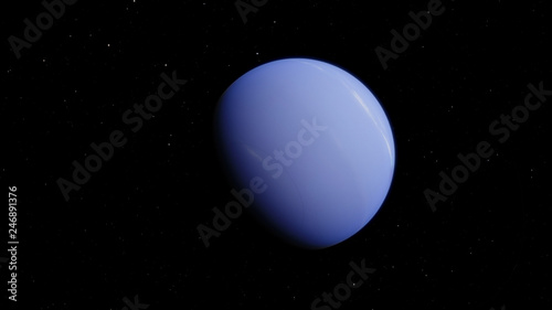 solar system series: Neptune with stars in the background. Elements of this image furnished by NASA.