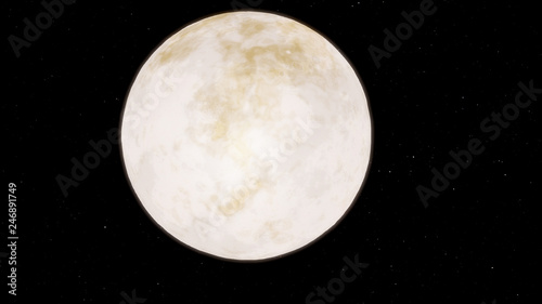 Fantastic Ice Exoplanet or Pluto 3D illustration (Elements of this image furnished by NASA)