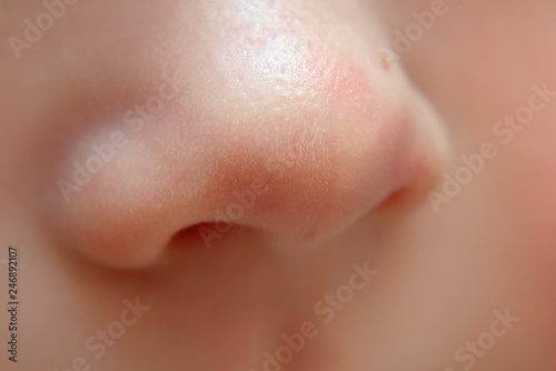 baby nose close up